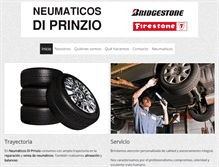 Tablet Screenshot of neumaticosdiprinzio.com